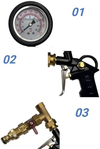 Air‑Water Dual‑Purpose Jet Flush Gun, Pipe Projectile Cleaning Gun - Image 3