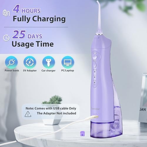 TOVENDOR Electric Water Flosser, Cordless Dental Oral Irrigator for Teeth - Image 5