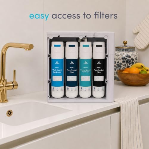 Avalon Countertop Reverse Osmosis Water Dispenser with Pitcher, 4 Stage Filtration, Digital Display, TDS Level, Filter Indicator, Self Cleaning, White - Image 5