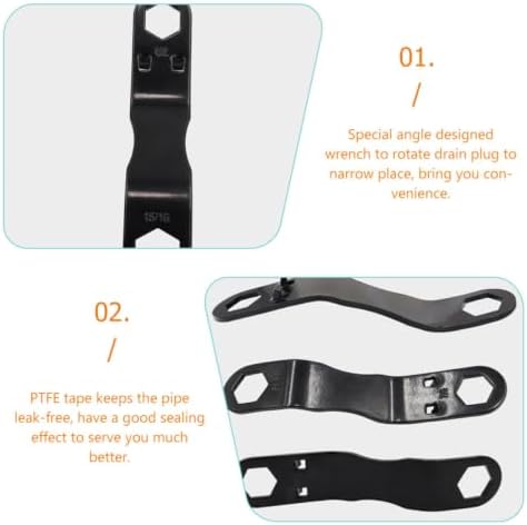 Rv Water Heater Drain Plug Wrench Kit and Ptfe Tape - Image 6