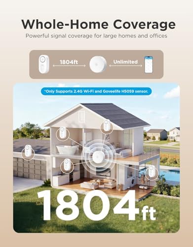 GoveeLife Upgraded Smart Water Leak Detector 1s with High Alarm, 3 Pack - Image 3