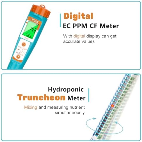 YINMIK PPM Meter,EC Meter Hydroponics Conductivity Tester Stick for Growing - Image 3