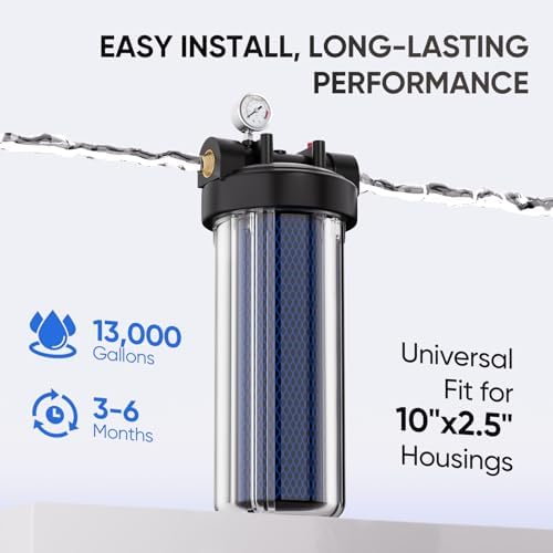 PUREPLUS 1 Micron 2.5" x 10" Whole House PFAS Removal Water Filter,4 PACK - Image 7