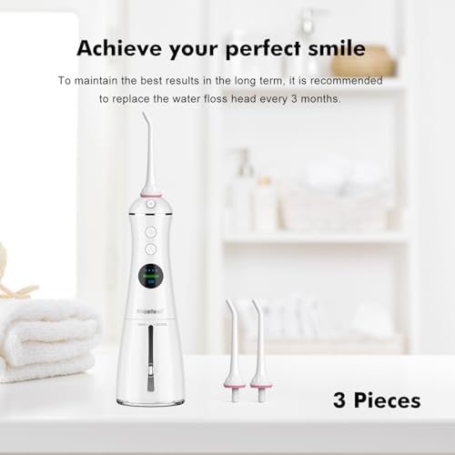 Cordro Replacement Tips for Oralfree,Nicwell,Nicefeel,COSLUS,Mospro,Zerhunt,McNaval Water Flosser, Replacement Heads Oral Irrigator Jet Tip Nozzel,White（3 Pack） - Image 6