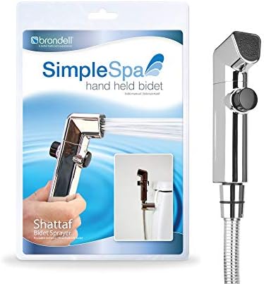 Brondell SimpleSpa Hand Held Bidet Shattaf Sprayer, Silver by Brondell