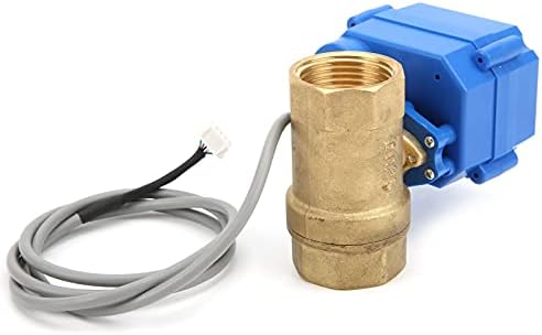 Cryfokt Water Leaking Sensor, Audible Overflow Protection Detector with DN25 Shutoff Valve, Sound Light Alarm 8 LED Indicators for Water Pipe Heating System Central Air Conditioni (US Plug) by Cryfokt