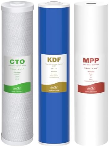 SimPure 3-Stage 20" x 4.5" Whole House Water Filter Replacement by SimPure_Water