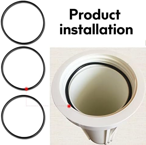 O-Ring for Reverse Osmosis Water Filter Housings Diameter 3.5" O.D. Black 3 Pcs O-Ring Set - Image 2