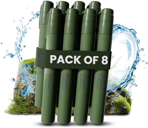 Portable Water Filter Straw Survival, Essential Camping & Hiking Gear, Water Purification Straw for Travel, Biking and Emergency Preparedness by Joypur