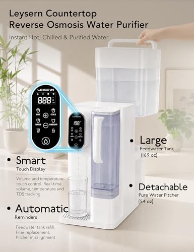 Leysern Hot & Cold Countertop Reverse Osmosis Water Filter, No Installation - Image 6