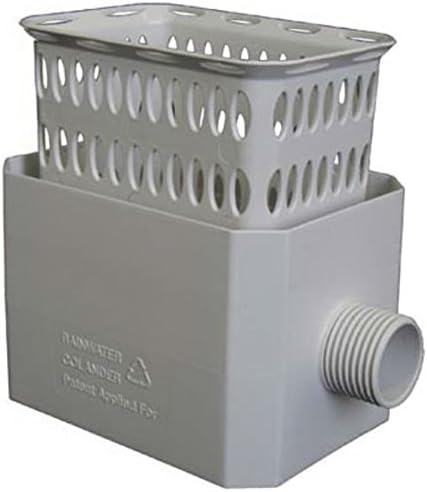Flex-Drain 37042 Catch-A-Raindrop Rainwater Colander Kit, 2 x 3-Inch, White - Image 2