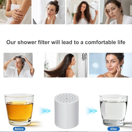 9 Pack Shower Filter Replacement Cartridge, 20 Stage for Hard Water - Image 4