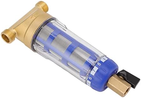JTLB Cyclonic Sedimentation Water Filter G1/2in Backwashing Pure Copper Whole House Water Filter for Washer - Image 2