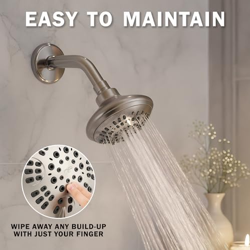 Aqua Elegante 6 Function Luxury Shower Head - 2.5 GPM - Brushed Nickel - Image 6