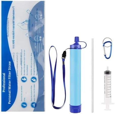 Pocket Size Water Filter Straw, Lightweight Water Filtration Tool for Backpacking, Adventure & Outdoor Activities by Unknown
