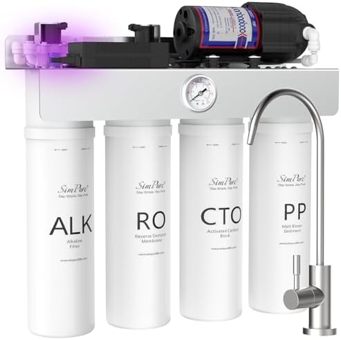 SimPure T1-400ALK Tankless Alkaline Reverse Osmosis Water Filter 400 GPD by SimPure_Water