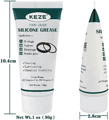 KEZE Waterproof Food Grade Silicone Lubricant Plumbers Grease for O Rings - Image 3