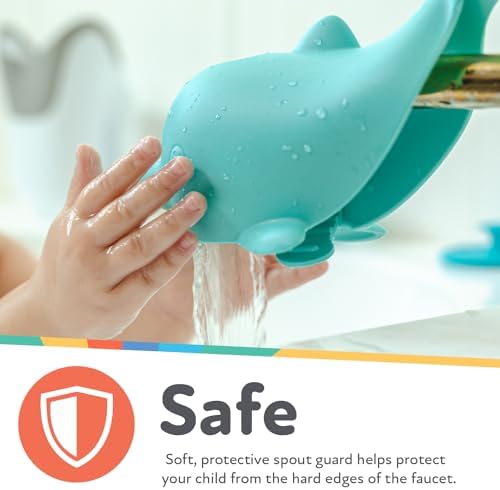 Nuby Bathtub Safety Spout Guard for Babies, Dolphin Shape - Image 3