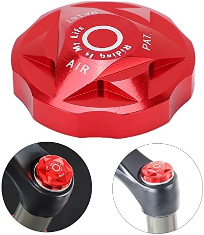 ANGGREK Bike Fork Cap,Air,Front Fork Air Chamber Cover Bicycle Suspension Fork Air Gas Valve Cap Aluminium Alloy for Mountain Bike - Image 3