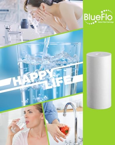 10" x 4.5" Whole House Sediment Water Filter, 5 Micron 10-inch Big Water Filter Replacement Cartridge Compatible with W15-PR, DGD-5005, FP15B, HD-950A, GXWH35F, GXWH30C, 2 Pack - Image 7