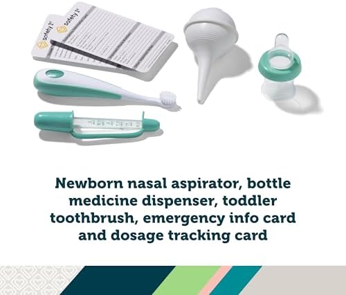 Safety 1st Nursery Care Health & Grooming Kit, Pyramids Aqua, One Size - Image 6