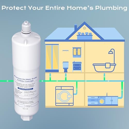 AP431 Cartridge Replacement for Aqua-Pure AP430SS, Water Filter Whole House Scale Inhibition Inline Water System Helps Prevent Scale, 3 Pack - Image 3