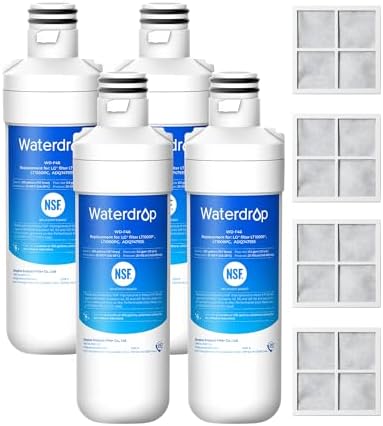 Waterdrop LT1000PC Refrigerator Water Filter and Air Filter, 4 Combo by Waterdrop