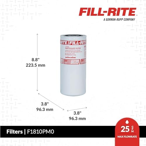 Fill-Rite F1810PM0 3/4" 18 GPM (68 LPM) 10 Micron Particulate Spin-On Fuel Filter - Image 2