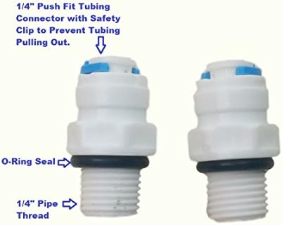 Pureteck - Reverse Osmosis Filter Replacement Set - 4-Stage RO Filters with 75 GPD Membrane Universal Fit for Undersink Water Filter Systems - 4-Pack - Image 6