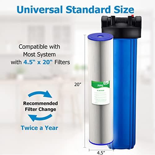 20 Micron 20-Inch Whole House Water Filter Cartridge, 6 Pack - Image 3