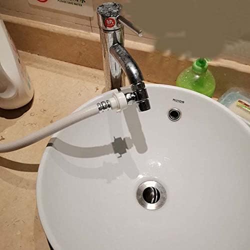 Faucet Sprayer Attachment Female M22x 1 Thread x Male 1/2" Thread Faucet Splitter Washing Machine Hose Adapter (Connect with 1/2" Hose, Faucet Diverter Valve for Washing Machine) - Image 7