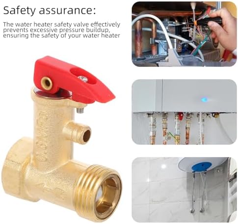 Water Heater Safety Relief Valve Brass 2cm Anti-backflow - Image 3