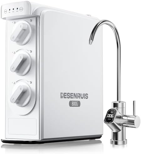 DESENRUIS Reverse Osmosis System, Dual RO Water Filter, 800GPD by DESENRUIS
