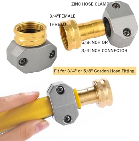 Garden Hose Repair Kits, Fit 3/4" and 5/8" Garden Hose, 2 Pack - Image 3