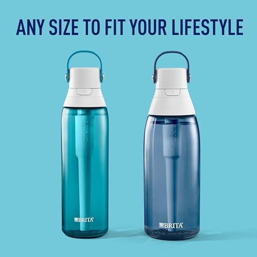 Brita Hard-Sided Plastic Premium Filtering Water Bottle, BPA-Free, Reusable, Replaces 300 Plastic Water Bottles, Filter Lasts 2 Months or 40 Gallons, Includes 1 Filter, Night Sky - 36 oz. - Image 5