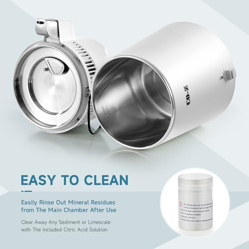 CO-Z 6L Water Distiller, Larger 1.6 Gal Countertop Home Distillers, Distilling Pure Water Machine for Home Table Desktop, Distilled Water Making Machine, Water Purifier to Make Clean Water for Home - Image 6