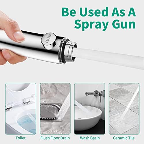 High Pressure Shower Head with Handheld, Chrome - Image 4