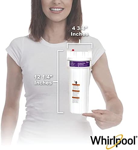 Whirlpool 10" x 2.5" Whole House Water Filter Housing, WHKF-DWH, Stainless Steel 3/4" Inlets, NSF Certified, Filter Not Included, Replacement Filter GD05, WHWC, WHSW, WHPL - Image 3