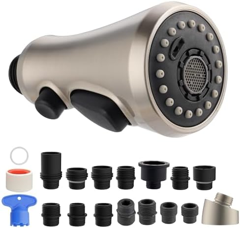 Hibbent NSF/ANSI/CAN 61 & 372 Certified Pull Down Kitchen Faucet Head by Hibbent