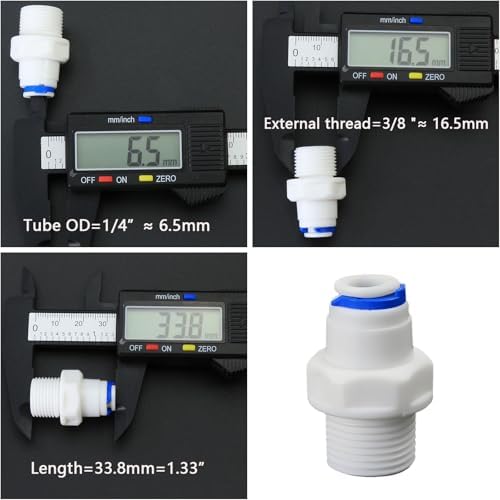 3/8"M to 1/4" Tube Push-Fit Adapter - Image 4