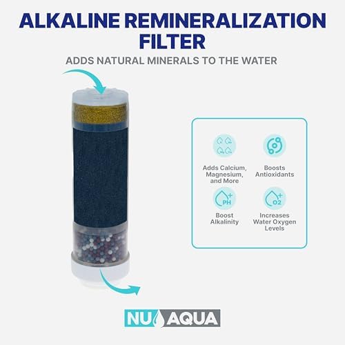 NU Aqua Countertop Water Filter System - 8 Stage Alkaline w/Chrome Faucet - Image 6