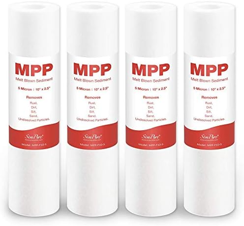 SimPure 5 Micron 10" x 2.5" Whole House Sediment Water Filter Cartridge by SimPure_Water