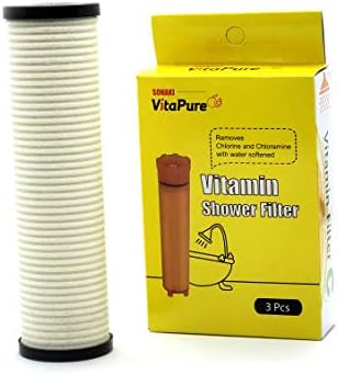 Sonaki Shower 300VPX Dual Filter Refill Cartridges - 4 Pack includes 3 Vitamin C 1 PureMax Filter - Remove Up to 99.9% of Chlorine and Chloramines Plus Heavy Metals - Image 3
