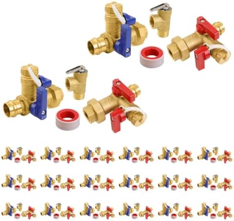 20 Sets Niikappu Tankless Water Heater Valve Kit, 3/4"FIPxPress(Tool055-20) by Unknown