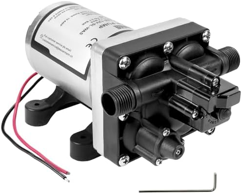 WASSERMANN RV Water Pump 12V DC 4008-101-A65/E65 Replacement, 3.0 GPM 55PSI, Quiet Pump with Pressure Switch for Camper RV Shower Garden Industrial Yacht Sprayer Food Truck Travel Trailer Water Pumps by wassermann