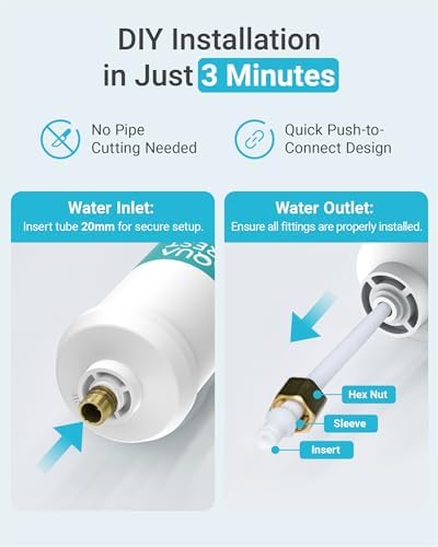 AQUA CREST INL-PLUS 5 Years Inline Water Filter for Ice Maker - Image 6