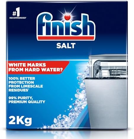 Finish Dishwasher Salt Helps Soften Water to Prevent Limescale and Watermarks, 2 KG by Finish
