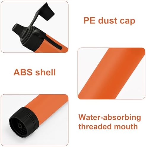 Upgrade Set of 5,Personal Water Filter Straw for Hiking, Camping, Travel,Water Straws to purify Water,Emergency Water Straw (Yellow) - Image 5