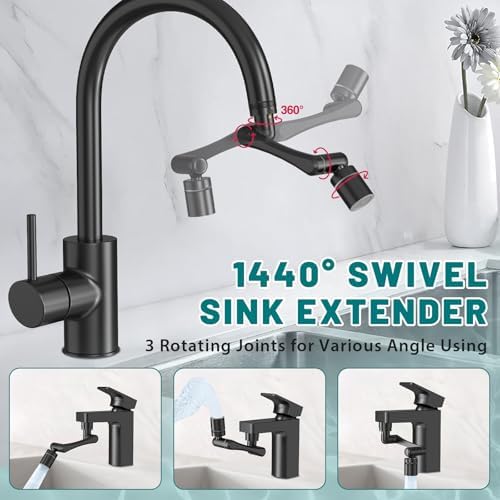 CECEFIN 1440 Swivel Faucet Extender for Kitchen/Bathroom Sink, NSF/ANSI 372 - Image 5