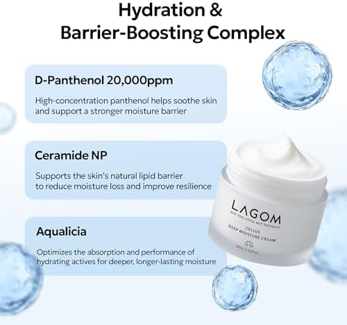 LAGOM Cellus Deep Moisture Cream with Ceramide and D-Panthenol (B5) - Image 5